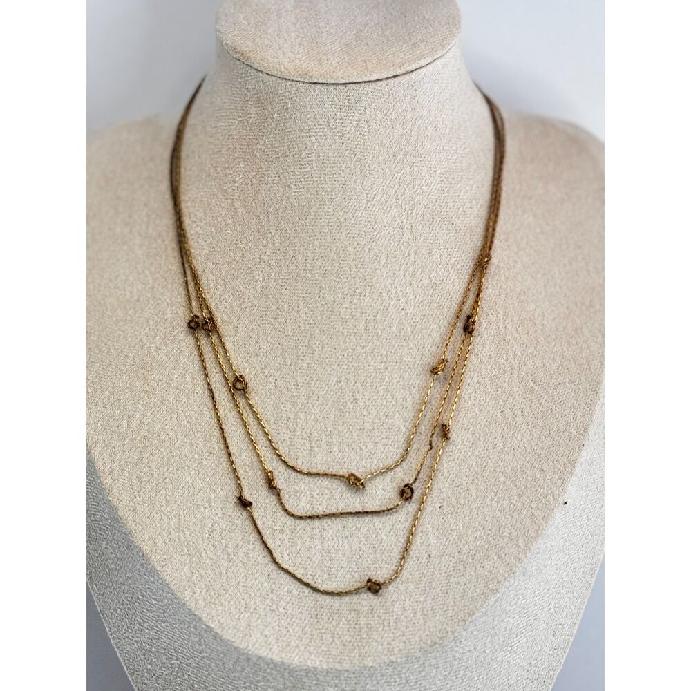 Charming Charlie Multi Strand Knot Necklace